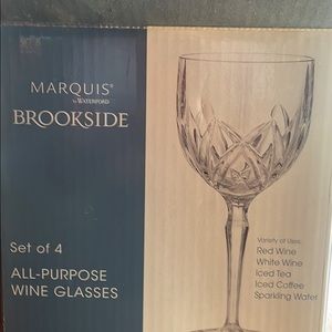 Crystal wine glasses